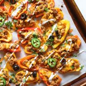 MINI BELL PEPPER LOADED TURKEY “NACHOS